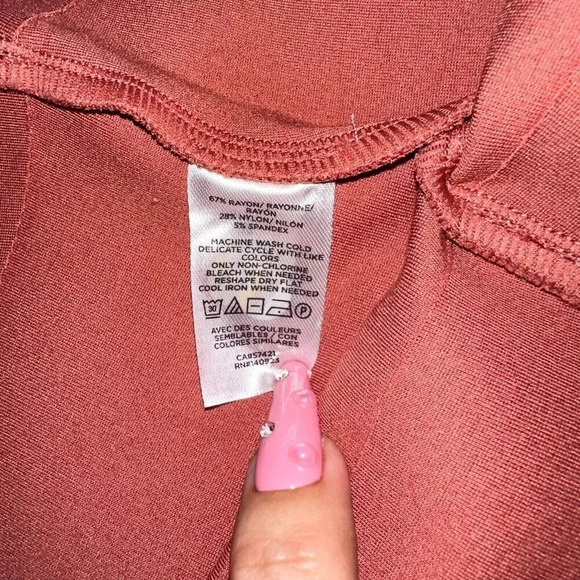 NWT LOFT Sculpting Compression Leggings High Rise Casual Orange Sz L - Picture 4 of 7